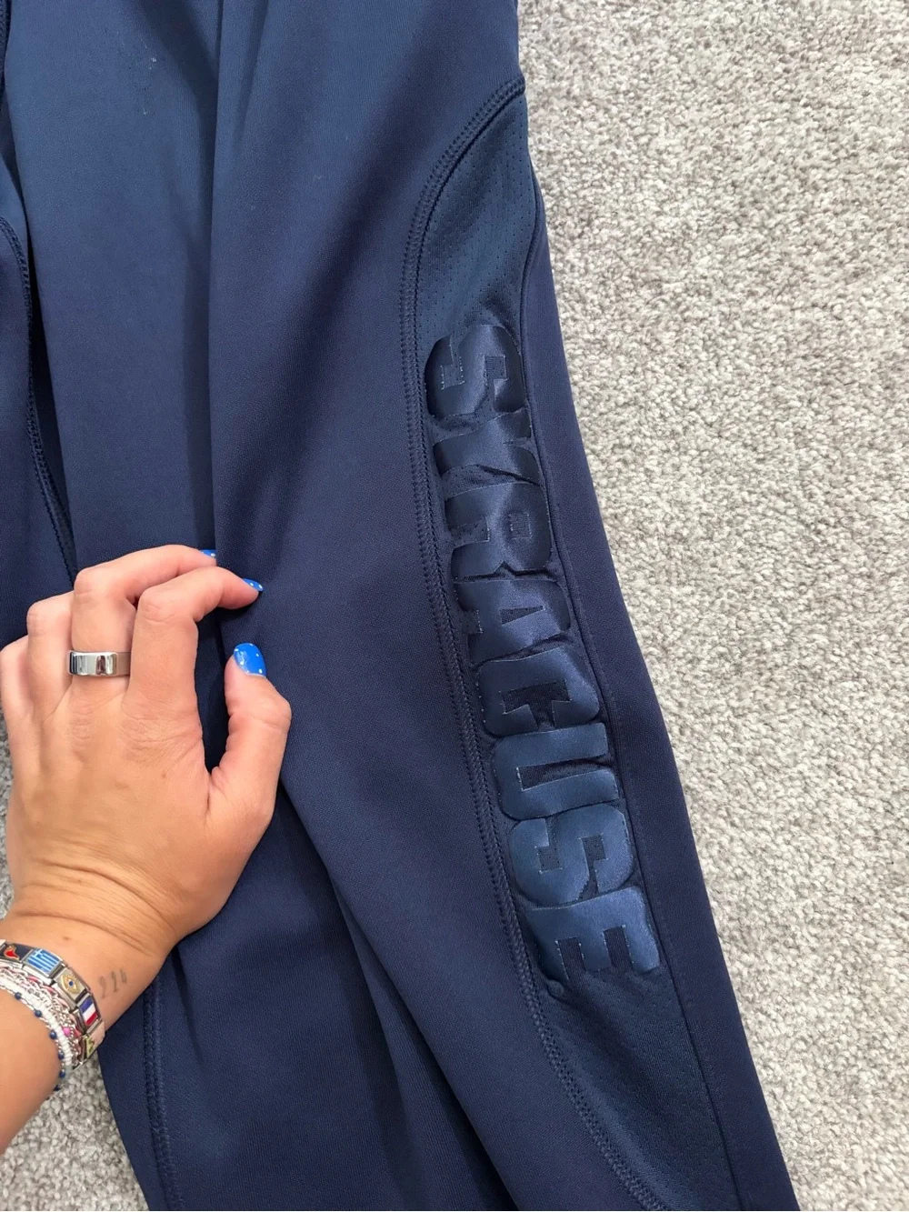 Syracuse Nike Navy Performance Track Pants